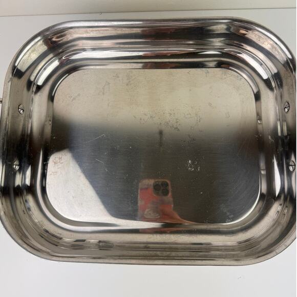 ALL-CLAD Stainless Steel Lasagna Roasting Pan 14x11" Oven to Table Cookware - Picture 3 of 7